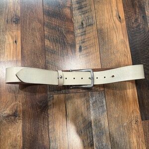 Free People Brooks Buckle belt in cream